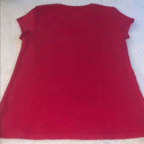 Children’s Place Red Cat T-shirt w/ Hearts EUC 10/12 Tee - Picture 8 of 8